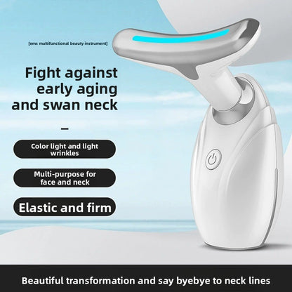 Red Light Facial and Neck Beauty Device with Ion Introduction